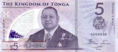 Tonga - 5  Pa anga (#051_UNC)